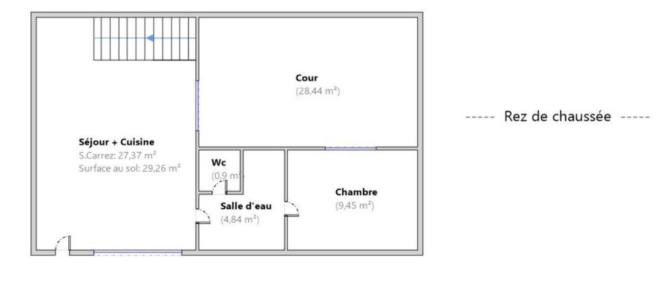 Appartement 4 pièces de 55 m² à Craponne (69290)