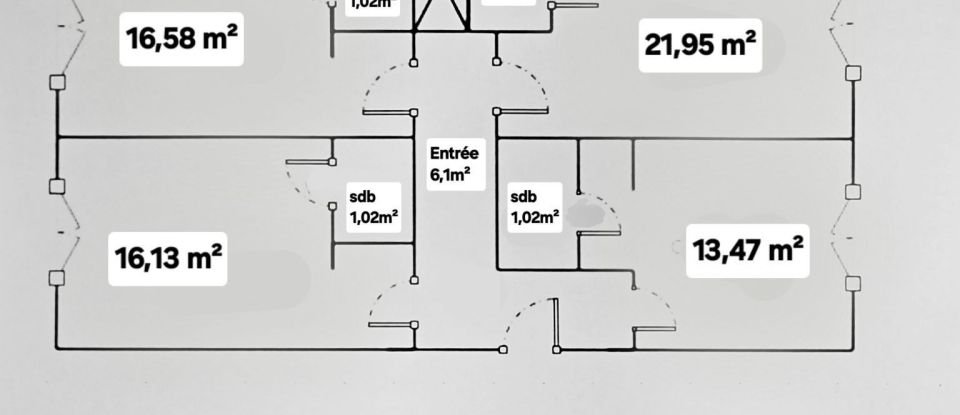 Bureaux de 80 m² à Annecy (74000)