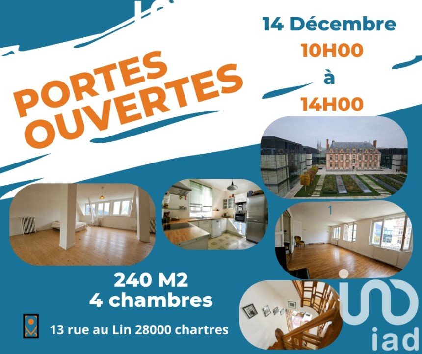 Apartment 6 rooms of 244 m² in Chartres (28000)