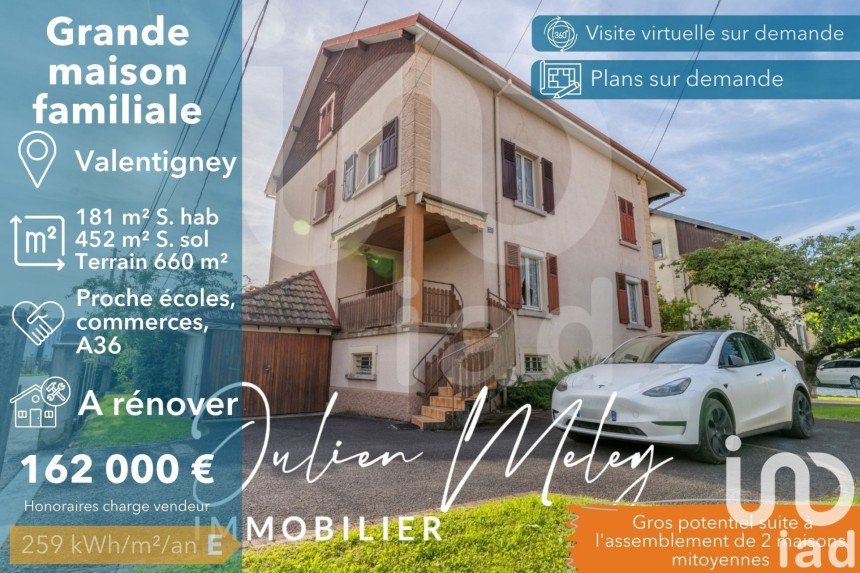 Maison 10 pièces de 181 m² à Valentigney (25700)