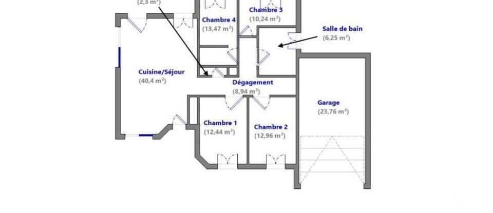 Maison traditionnelle 5 pièces de 107 m² à Villeveyrac (34560)