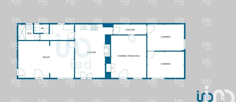 Longère 5 pièces de 121 m² à Sion-les-Mines (44590)