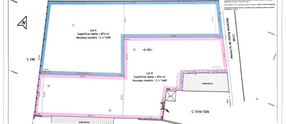 Terrain de 873 m² à Boutigny (77470)