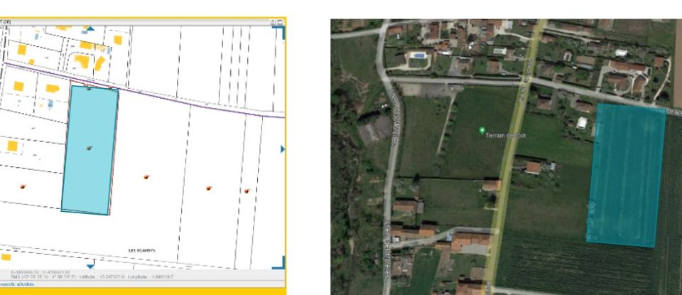 Terrain de 542 m² à Pact (38270)