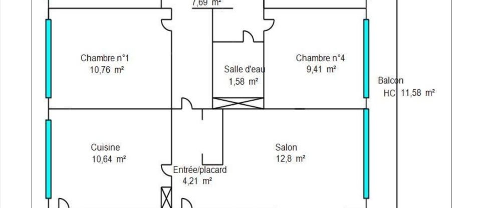 Apartment 7 rooms of 92 m² in Fontenay-le-Fleury (78330)