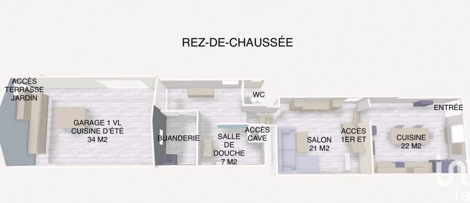 House 3 rooms of 101 m² in Prix-lès-Mézières (08000)