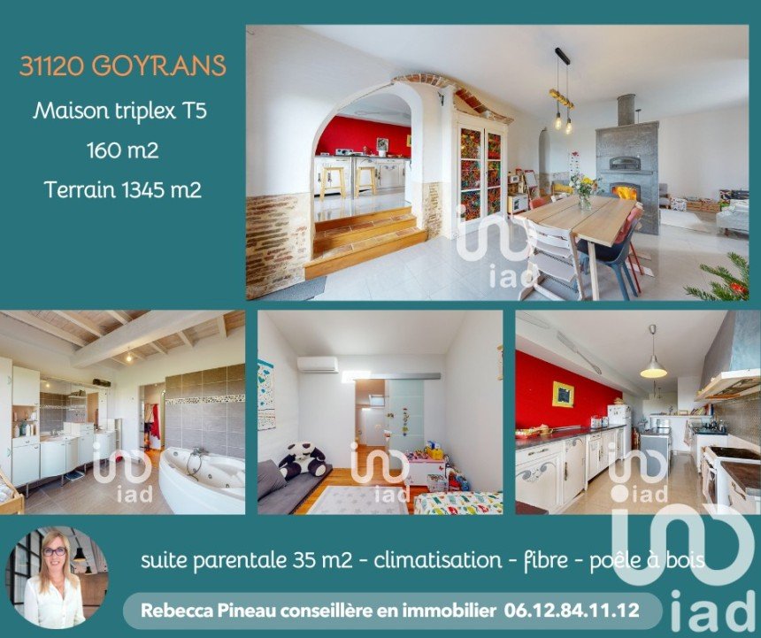 Maison 5 pièces de 160 m² à Goyrans (31120)