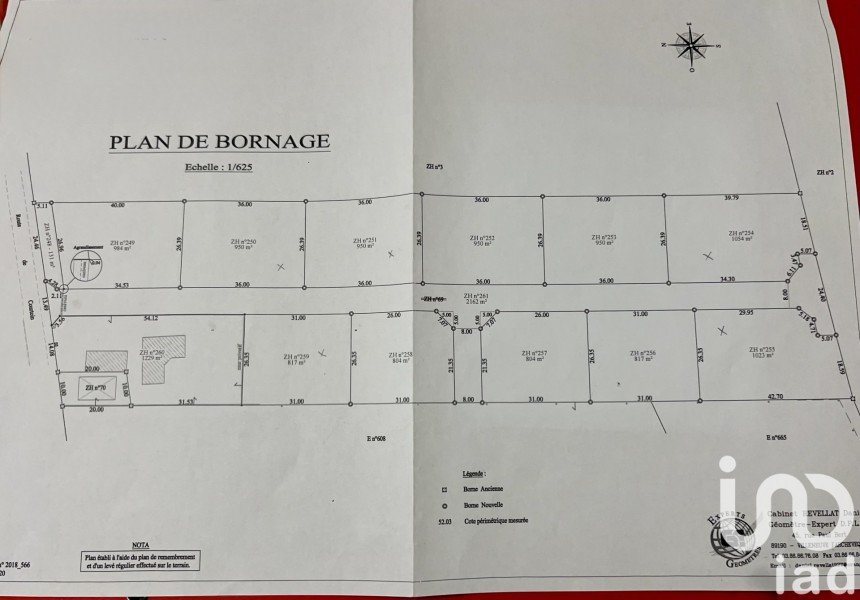 Land of 804 m² in Domats (89150)