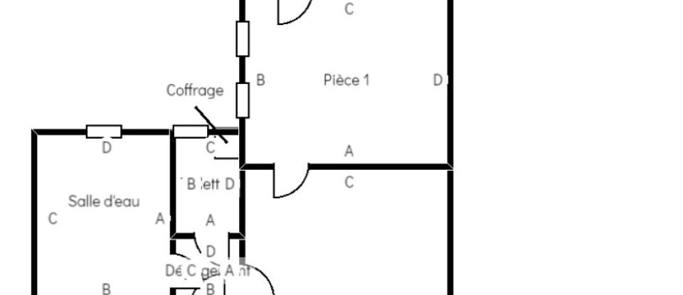 Appartement 2 pièces de 45 m² à Massy (91300)