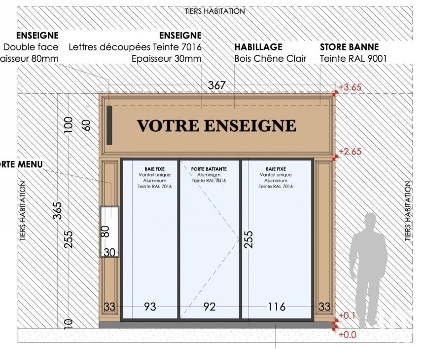 Fast food of 60 m² in Neuilly-sur-Seine (92200)