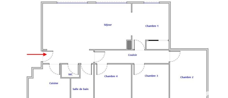 Apartment 5 rooms of 89 m² in Saint-Germain-en-Laye (78100)