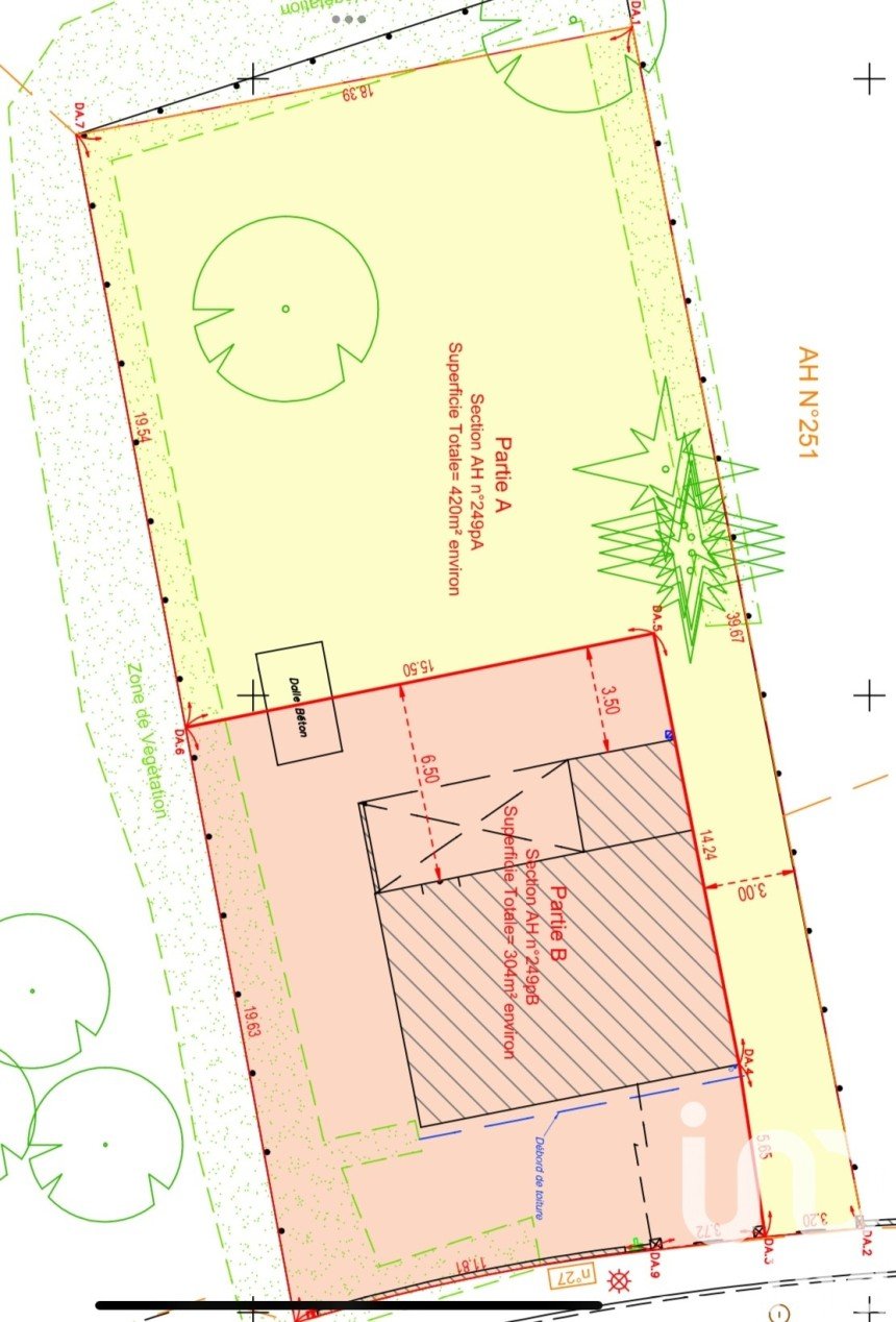 Terrain de 420 m² à Melesse (35520)