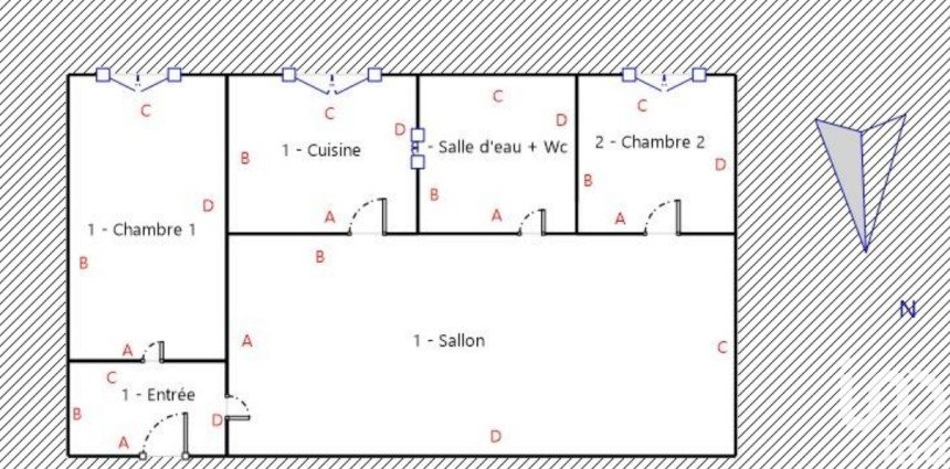 Apartment 3 rooms of 27 m² in Paris (75010)