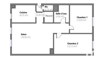 Appartement 3 pièces de 53 m² à Créteil (94000)