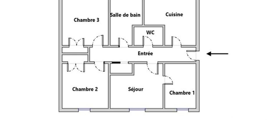 Appartement 4 pièces de 76 m² à Sainte-Geneviève-des-Bois (91700)