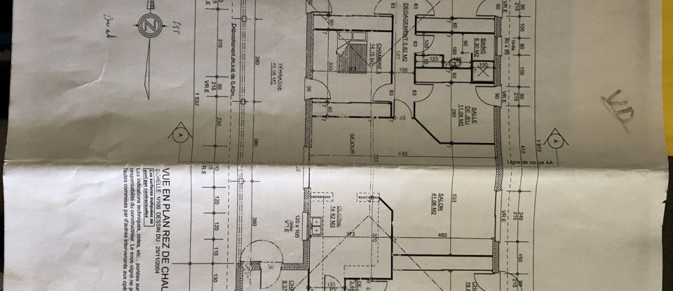 House 6 rooms of 160 m² in Saint-Pierre-du-Mont (40280)