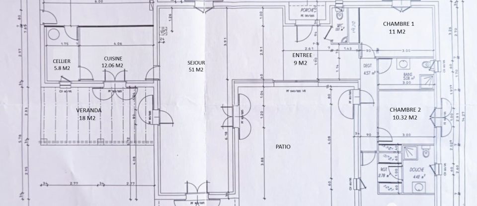 Pavilion 5 rooms of 140 m² in Pouzolles (34480)