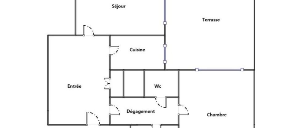 Appartement 2 pièces de 53 m² à Paris (75019)