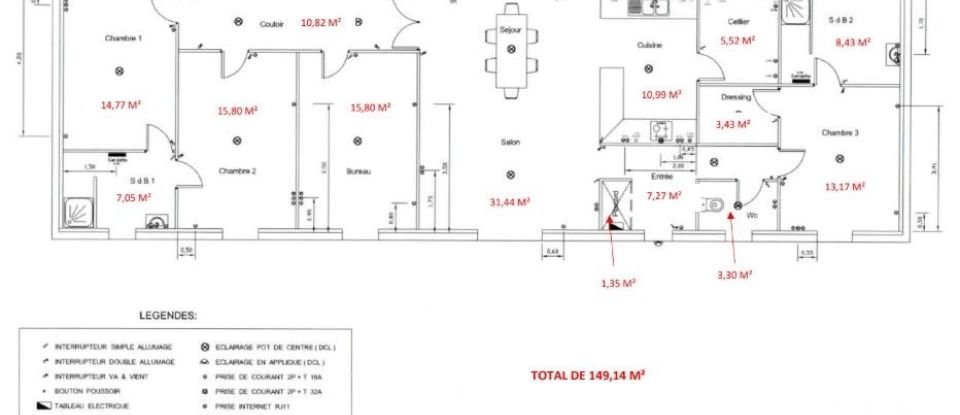 Maison 6 pièces de 150 m² à Meaux (77100)