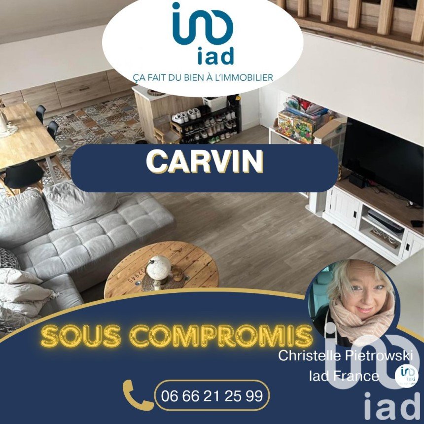 Duplex 4 rooms of 72 m² in Carvin (62220)