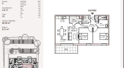 Apartment 3 rooms of 68 m² in Carentan les Marais (50480)