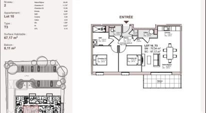 Apartment 3 rooms of 67 m² in Carentan les Marais (50500)