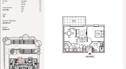 Apartment 3 rooms of 67 m² in Carentan les Marais (50500)