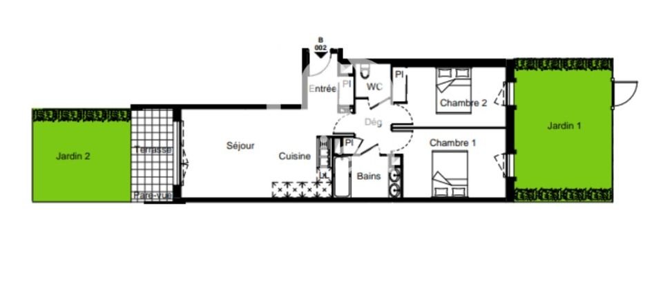 Appartement 3 pièces de 62 m² à Melun (77000)