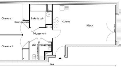 Apartment 3 rooms of 72 m² in Chennevières-sur-Marne (94430)