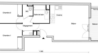 Apartment 3 rooms of 63 m² in Chennevières-sur-Marne (94430)