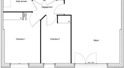 Apartment 3 rooms of 63 m² in Chennevières-sur-Marne (94430)