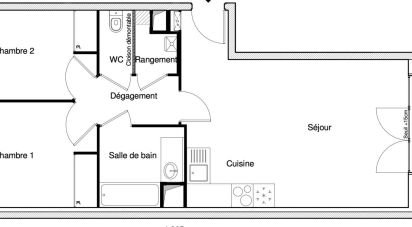 Apartment 3 rooms of 61 m² in Chennevières-sur-Marne (94430)