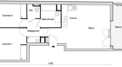 Appartement 3 pièces de 63 m² à Chennevières-sur-Marne (94430)