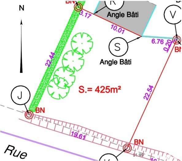 Land of 425 m² in Saint-Fulgent (85250)