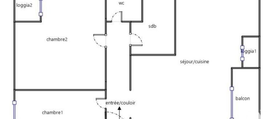 Appartement 3 pièces de 61 m² à Marseille (13010)