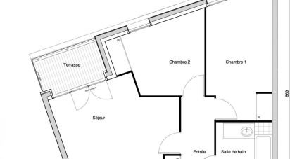 Apartment 3 rooms of 54 m² in Chennevières-sur-Marne (94430)