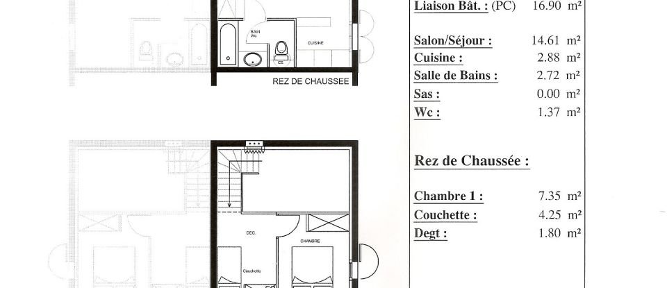 House 2 rooms of 35 m² in Gallargues-le-Montueux (30660)