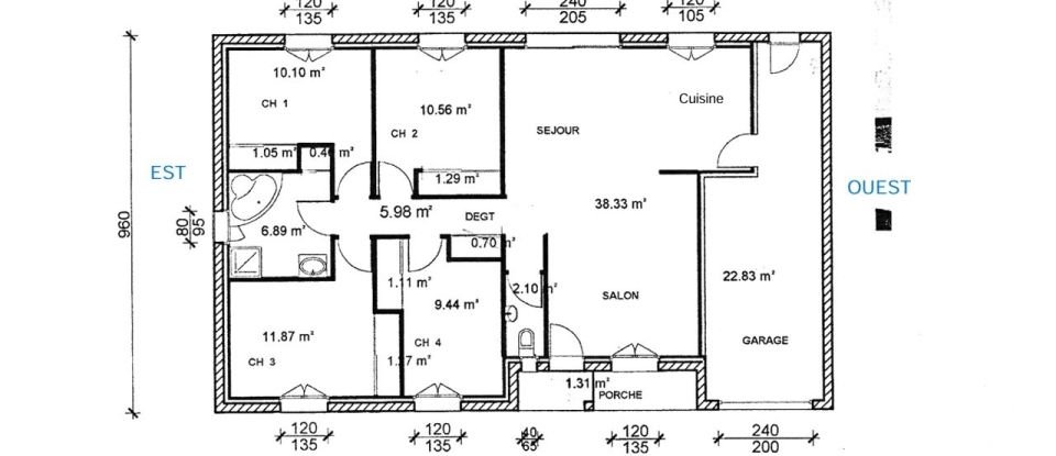 Maison 5 pièces de 100 m² à Jard-sur-Mer (85520)