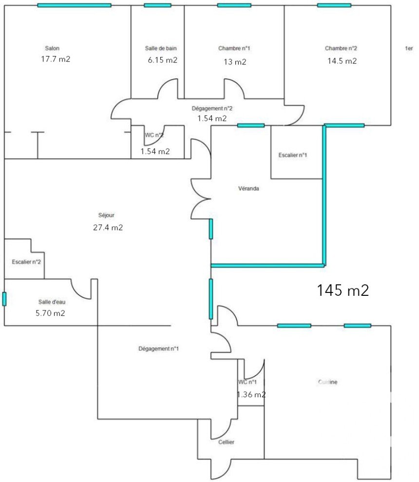 Appartement 5 pièces de 140 m² à Amiens (80000)