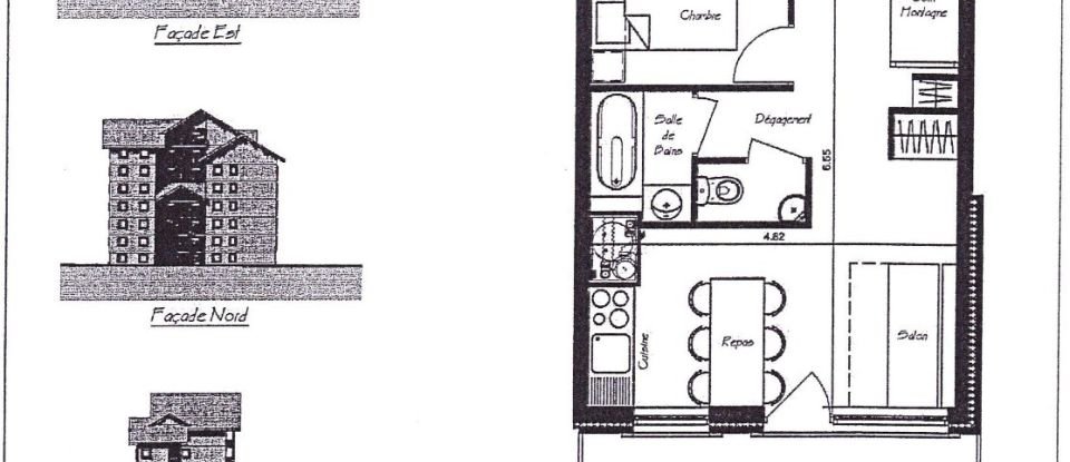 Appartement 2 pièces de 31 m² à Dévoluy (05250)