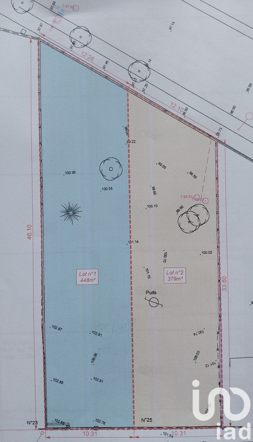 Land of 821 m² in Montfermeil (93370)