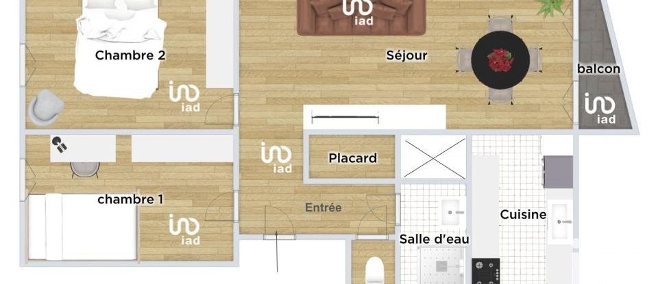 Apartment 3 rooms of 49 m² in Asnières-sur-Seine (92600)