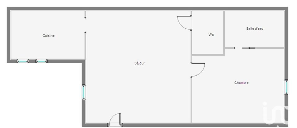 Appartement 2 pièces de 31 m² à Reims (51100)