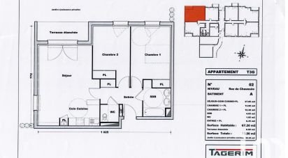 Appartement 3 pièces de 68 m² à Rambouillet (78120)