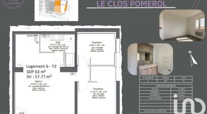 Appartement 3 pièces de 58 m² à Libourne (33500)