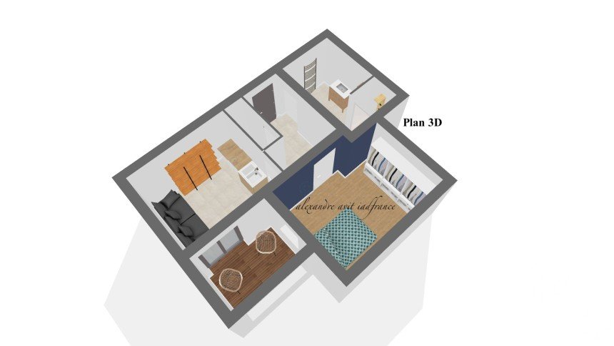 Apartment 2 rooms of 37 m² in Orvault (44700)