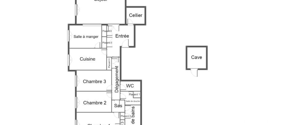 Apartment 5 rooms of 132 m² in Sainte-Adresse (76310)