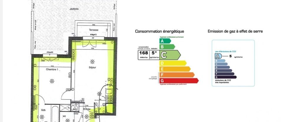 Apartment 2 rooms of 43 m² in Argenteuil (95100)