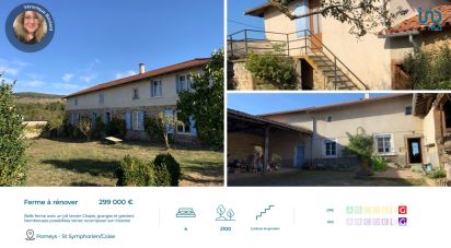 Farm 8 rooms of 158 m² in Pomeys (69590)