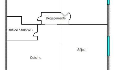 Appartement 3 pièces de 48 m² à Saint-Étienne (42000)